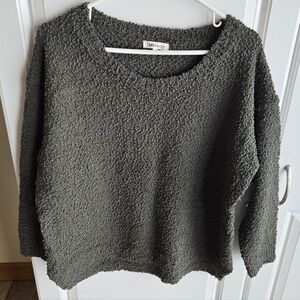 Miracle Textured Green Women Sweater